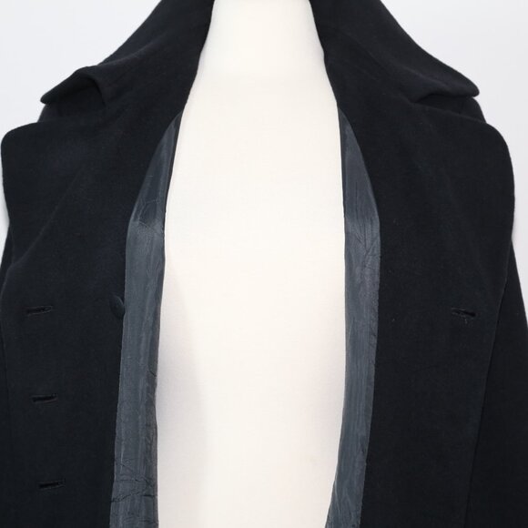 Authentic LOVE OTHER Classic double breasted long wool coat black EUC - Picture 6 of 13